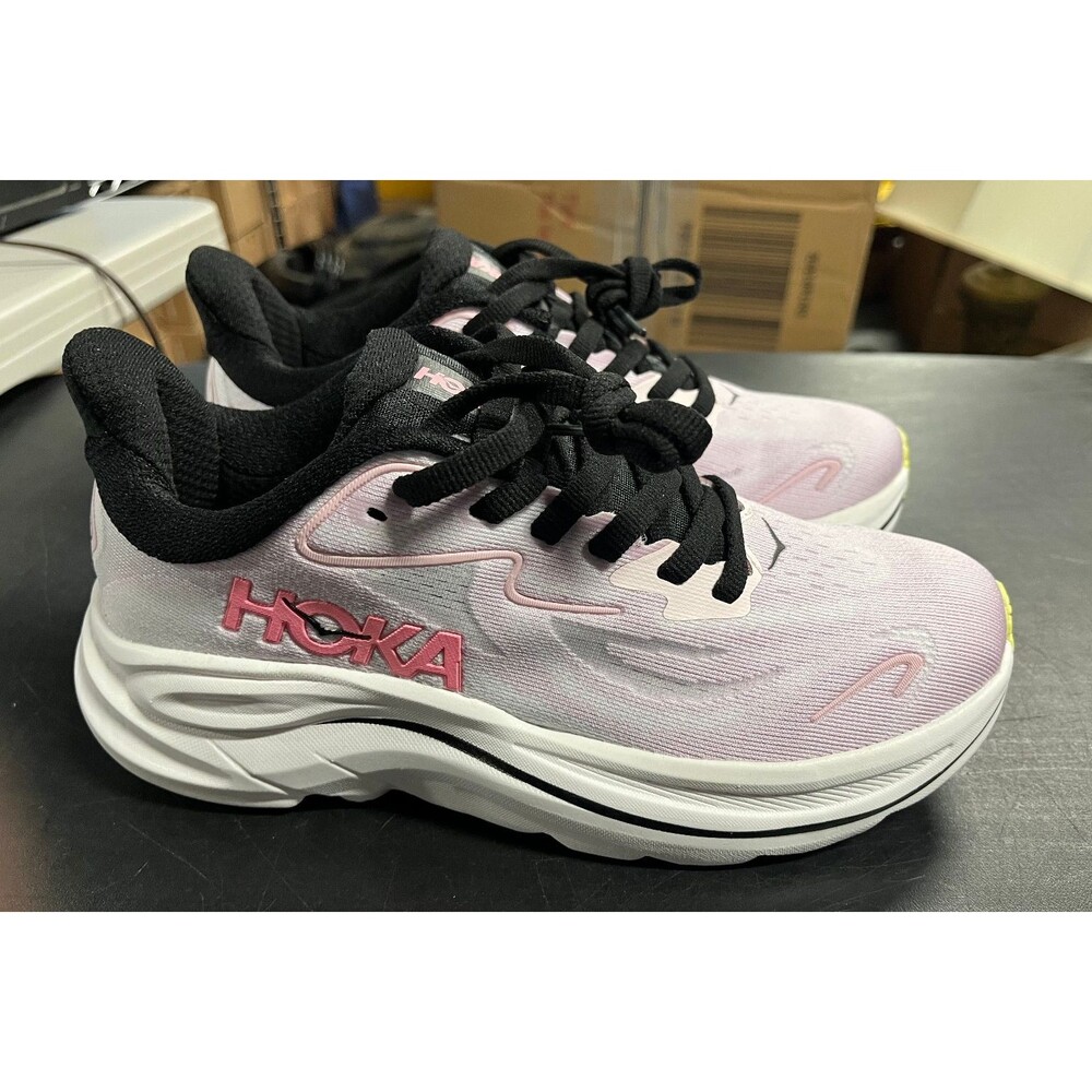 Hoka Clifton 10 Women's Running Shoes Carnation Starlight Glow Size 6.5 B No Box